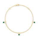 Empower solitaire bracelet emerald