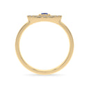 Protection evil eye ring sapphire