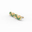 Achieve infinity stud earrings emerald