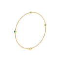 Fearless bezel bracelet emerald