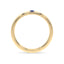 Courage single stone band sapphire