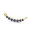 Love floating sapphire curve necklace