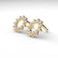 Invincible sun stud earrings diamond