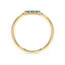 Invincible sun ring emerald