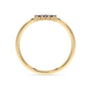 Invincible sun ring sapphire