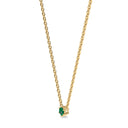 Empower solitaire necklace emerald