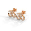 Spiritual om stud earrings diamond