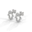 Power hamsa stud earrings diamond