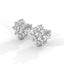 Serenity flower stud earrings diamond