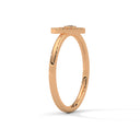 Amore fluted heart ring diamond