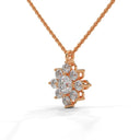 Serenity flower necklace diamond