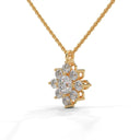 Serenity flower necklace diamond
