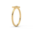 Amore fluted heart ring diamond