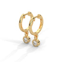 Fearless bezel hoops diamond