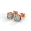 Strength 1ct cushion cut studs diamond