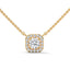 Raver round cut diamond pendant