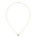 Raver round cut diamond pendant