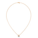 Raver round cut diamond pendant