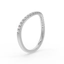 Rise pave curve ring diamond