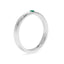 Courage single stone band emerald