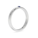 Courage single stone band sapphire