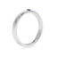 Courage single stone band sapphire