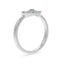 Protection evil eye ring emerald