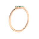 Invincible sun ring emerald