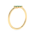Invincible sun ring emerald