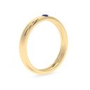 Courage single stone band sapphire