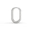 Rise pave rectangle curve hoops diamond