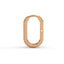 Rise pave rectangle curve hoops diamond