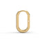 Rise pave rectangle curve hoops diamond