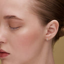 Strength rope hoop earrings diamond