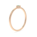 Fearless bezel ring emerald