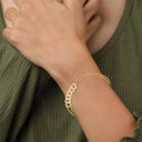 Handcuff diamond bracelet