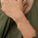 Handcuff diamond bracelet