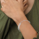 Handcuff diamond bracelet