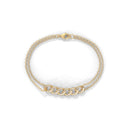 Handcuff diamond bracelet
