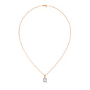 Vibrant round cut diamond pendant
