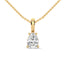 Precious pear cut diamond pendant