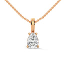 Precious pear cut diamond pendant