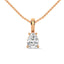 Precious pear cut diamond pendant