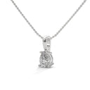 Precious pear cut diamond pendant