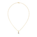 Precious pear cut diamond pendant
