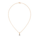 Precious pear cut diamond pendant