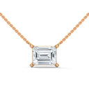 Enormous emerald cut diamond pendant