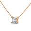 Enormous emerald cut diamond pendant