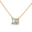 Enormous emerald cut diamond pendant