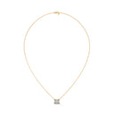 Enormous emerald cut diamond pendant